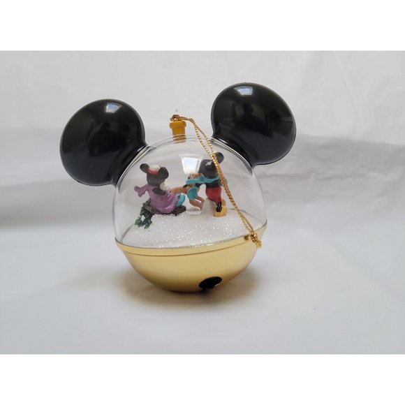 Mickey Mouse Snow Globe Ornament IT'S SNOW FUN WITHOUT YOU Bradford #A0142 COA - Picture 3 of 9